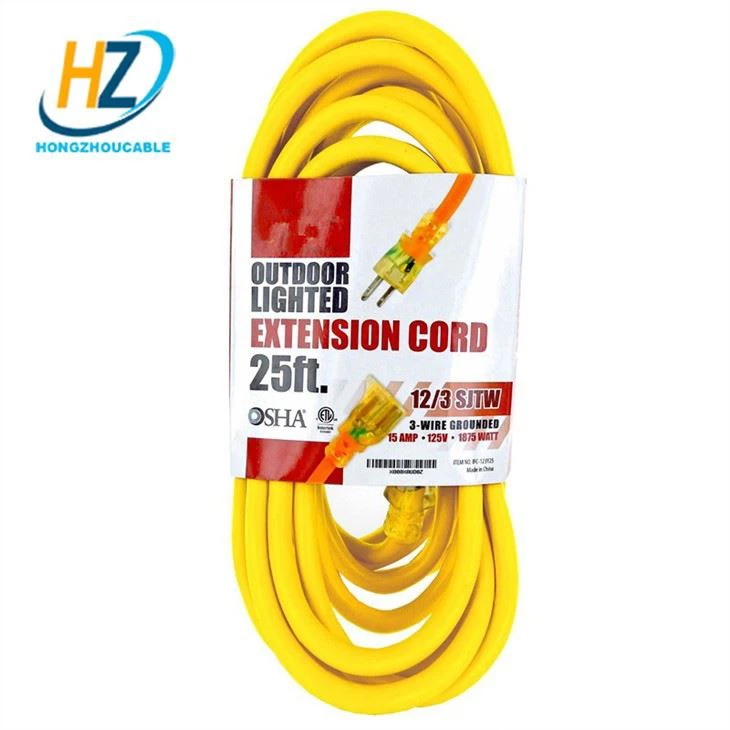 100 Foot SJTW Long Extension Cord