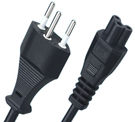 Swiss Power Cords, SN 441011 Plug TO IEC 60320 C5 Laptop Connector, Type J3 Poles Plug, SEV Certified Swiss Power Cords, SN 441011 Plug TO IEC 60320 C5 Laptop Connector, Type J3 Poles Plug, SEV Certified