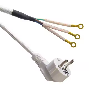 Copper Conductor Cotton Sheath Braided AC Power Cord Cable